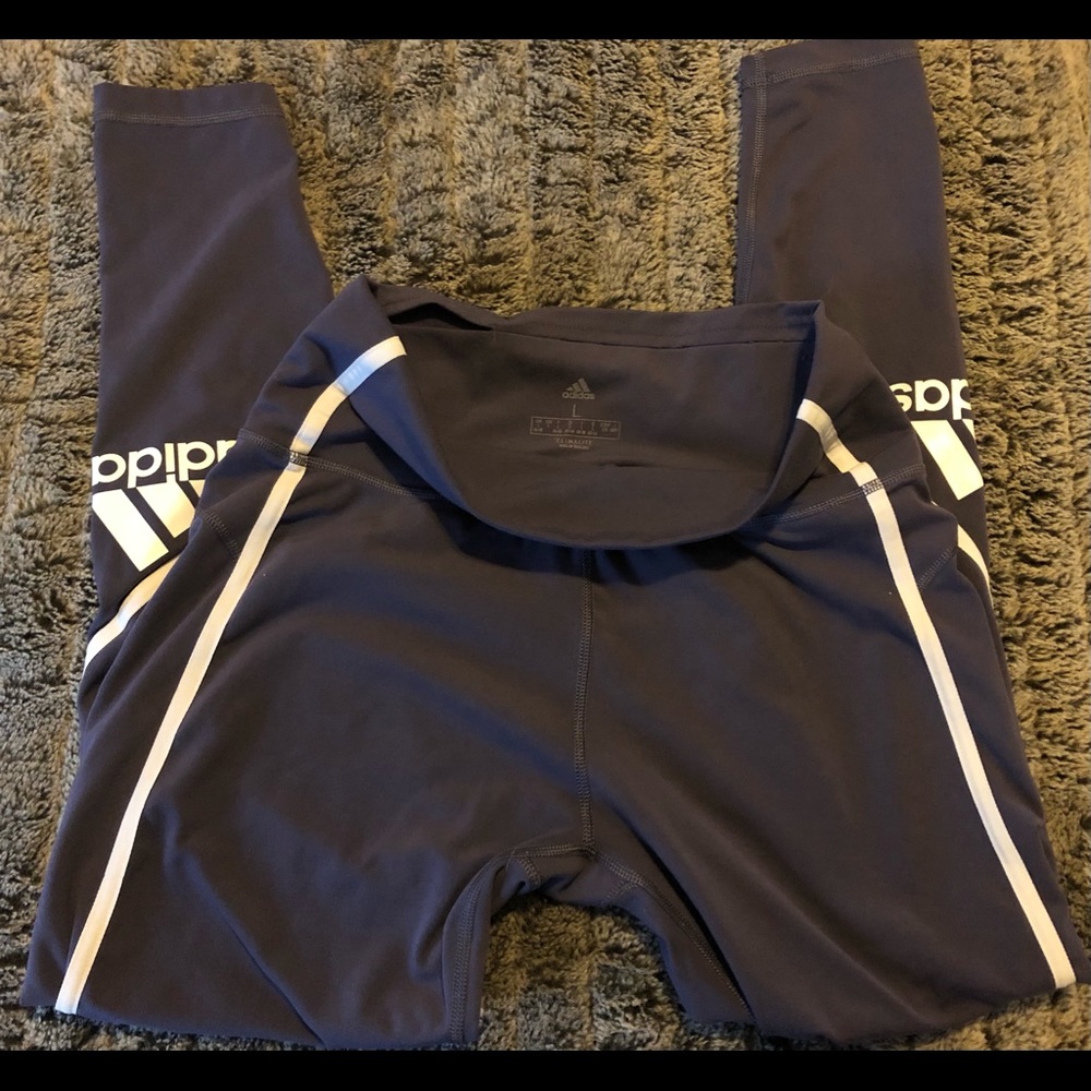 Butter soft purple Adidas leggings size L